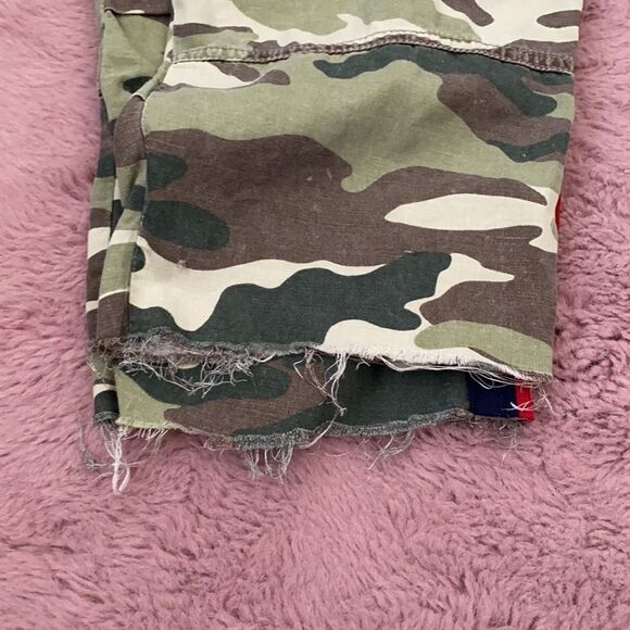 Mother Camouflage Distressed The No Zip Misfit Manmade Cutoff - Picture 9 of 14